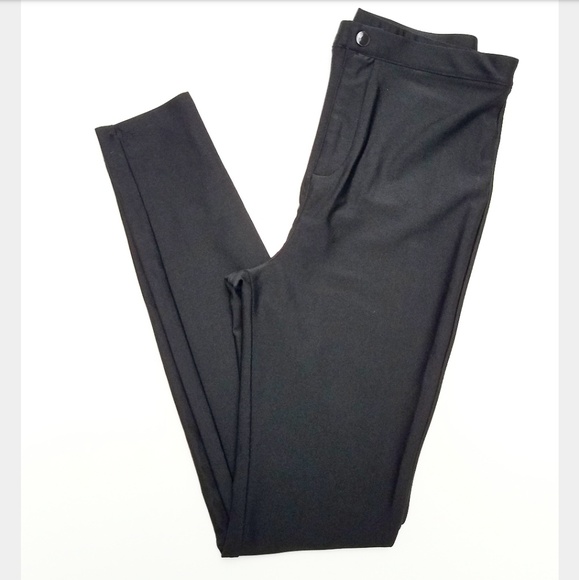 Forever 21 Pants - Black Zipper & Button Fly Stretchy Leggings